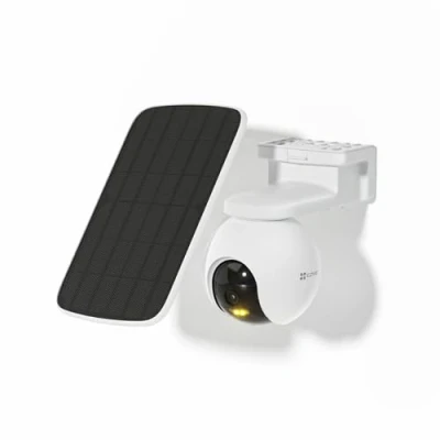 Image de EZVIZ CB8 KIT 2K Caméra Surveillance WiFi Extérieure sans Fil, Solaire, Batterie 10400mAh, Suivi Intelligent, Détection de Personne, Vision Nocturne Couleur, Audio Bidirectionnel, Sirère, Type C