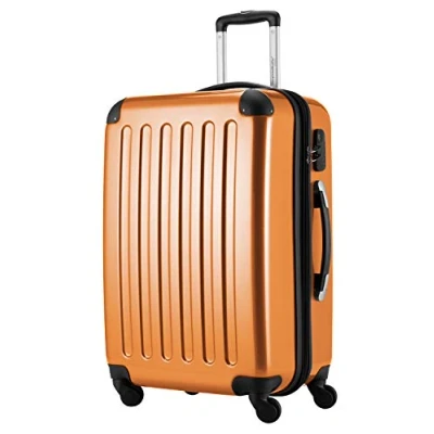 Image de HAUPTSTADTKOFFER Alex Bagage Rigide Valise Moyenne, Trolley avec 4 Roues multidirectionnelles, 65 cm, 74 litres, Orange