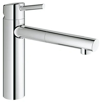 Image de GROHE Concetto Mitigeur de Cuisine avec Douchette Extractible, Bec Medium, Rotation 100, Chromé, 31129001 (Import Allemagne)