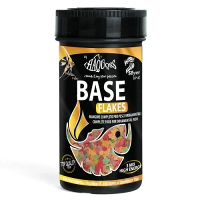 Image de Haquoss Baseflake Nourriture en copeaux pour Poissons tropicaux, 250 ml/38 g