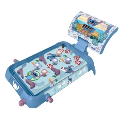 Image de Flipper électronique de table Stitch avec un superbe design, des sons, lumières et affichage du score sur écran pour jouer seul ou défier vos
