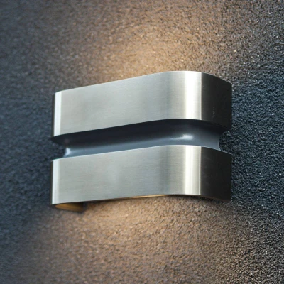 Image de LUTEC Applique d&#039;extérieur LED Maya en acier inoxydable