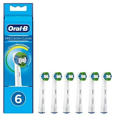 Image de Oral B Precision Clean Lot de 6 brossettes rechange avec poils CleanMaximiser pour un nettoyage optimal