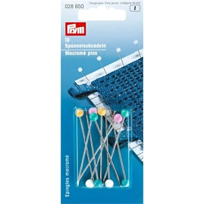 Image de Prym 028650 Spannstecknadeln Épingles macramé, Acier, Colourful, 55 x 1,15mm