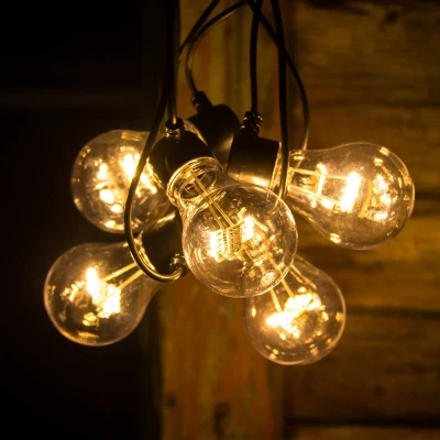 Image de Konstsmide Christmas Guirlande LED filament ambre 5 lampes