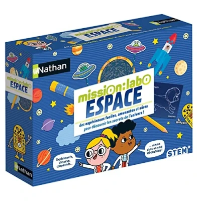 Image de Nathan Mission Labo Espace Expérimente, Observe, Comprends Jeu Educatif Expériences Faciles, Amusantes et Sûres A Jouer Seul ou en Famille Pour Enfants à partir de 6 ans