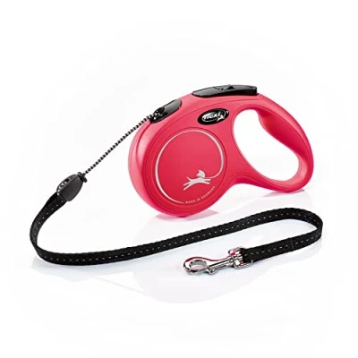 Image de Flexi Laisse pour Chien New Classic Corde Rouge