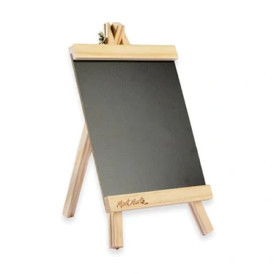 Image de Mont Marte chevalet Ardoise Tableau à Craie compact sur en bois de pin Petit Noir avec Support 27,5 x 17 10 cm