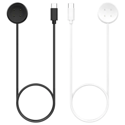 Image de TiMOVO Câble de Chargeur Compatible avec Google Pixel Watch 3/Pixel Watch2&amp;Fitbit Versa4/Versa3/Sense2/Sense/Ace LTE, 2PCS 3,3 Pieds/1M Charge Magnétique à Rapide pour 3