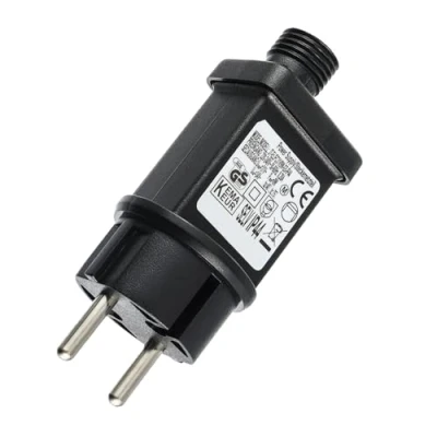 Image de EPLZON 31V 9W LED Transformateur Prise Clignotante IP44 Adaptateur Pilote avec Minuterie 8 Modes pour Lumières de Décoration Clignotantes Glaçons Rideau Lumineux Eclairage jardin