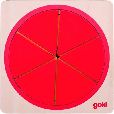 Image de Goki Puzzle Cercle 21 pièces, 57737, Multicolore, 11.8 X 2 Cm