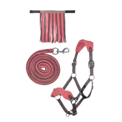 Image de HKM Pony VB WB 10733 Licol en Tricot avec Mousqueton 180 cm