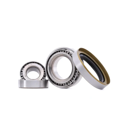 Image de FEBI BILSTEIN 05581 Kit de roulements roue Essieu avant gauche, droit avec bague d&#039;étanchéité 59 Roulement à rouleaux coniques