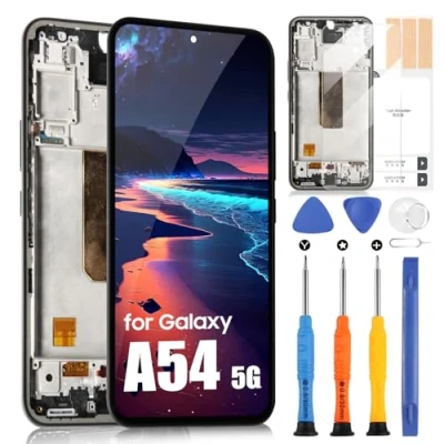 Image de OLED Écran LCD pour Samsung Galaxy A54 5G 2023 A546 SM A546B A546V A546U tactile Digitazer Assembly Remplacement avec réparation Kit