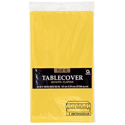 Image de Amscan International Nappe Plastique Jaune