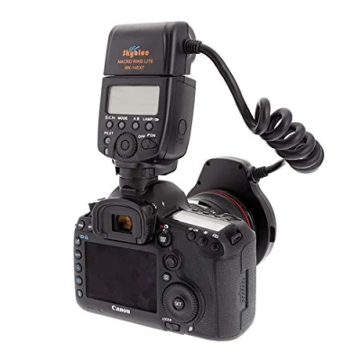 Image de Meike Anneau de Macro MK 14EXT LED E TTL Flash pour Canon 5D II III 6D 7D 60D 70D 700D Reflex avec 8 adaptateurs
