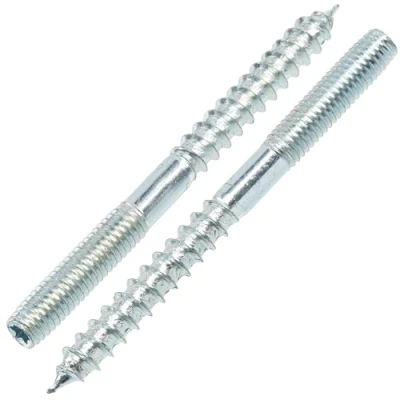 Image de AERZETIX C75864 Lot de 12 vis à double filetage M6x70 mm goujon patte en acier