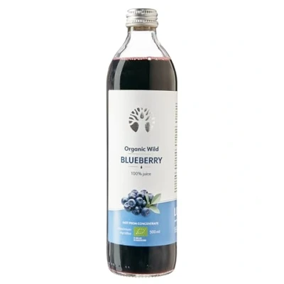 Image de Jus de bleuets sauvage LOOV, 500 ml, cueillis dans les forêts nordiques, riches en antioxydants, 100% pressés, pas concentré, aucune eau ajoutée, aucun sucre ajouté