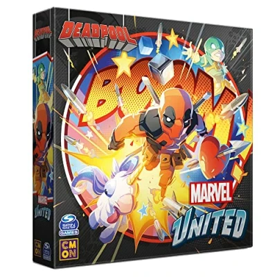 Image de CMON Marvel United Extension : Deadpool jeu de société coopératif à partir 14 ans 1 4 joueurs Temps 45 minutes