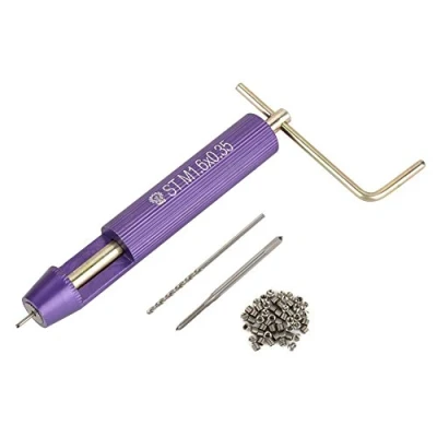 Image de Kit de Réparation des Filetage, 50Pcs Fil Enroulé Hélicoïdal Inserts Filetés en Acier Inoxydable Set M1.6 x 2D Outil d&#039;Installation Jeu Foret