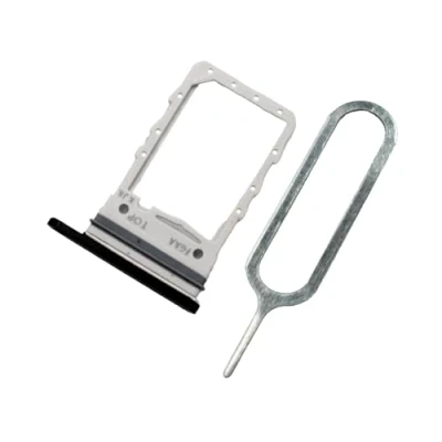 Image de MMOBIEL Tiroir Carte SIM de Rechange Compatible avec Samsung Galaxy Z Flip3 5G 2021 INCL. l&#039;épingle Support Noir