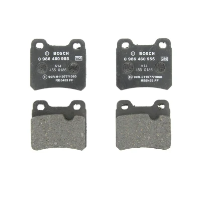 Image de BOSCH 0 986 460 955 Jeu de plaquettes frein Low Metallic OPEL: Vectra A Berline, Calibra A, Astra F CC, SAAB: 900 II Coupe, Cabriolet