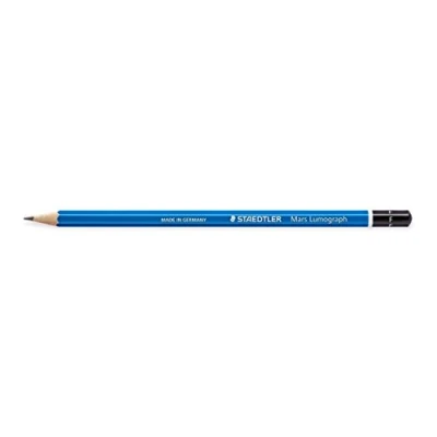 Image de Staedtler Crayon Mars Lumograph F bleu particulièrement résistant