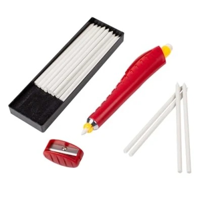 Image de Bohin Blanc Craie Crayon avec Recharge 1 Ensemble