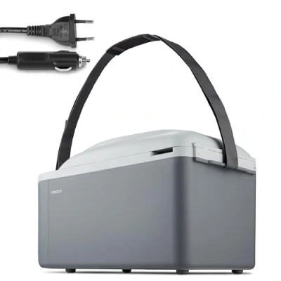 Image de MEDION Glacière mobile avec fonction chauffage (électrique, 2 en 1 refroidissement et chauffage, 16 litres, sangle de transport, connexion 230 V adaptateur 12 pour voiture, c