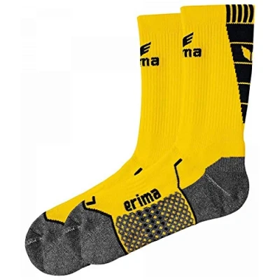 Image de Erima Chaussettes d&#039;entraînement Homme, Jaune/Noir, FR : 4 (Taille Fabricant 44 46)