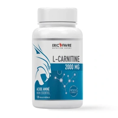 Image de L Carnitine 2000mg Acide Aminé semi essentiel, Antioxydant, Energie, Aide à la combustion des tissus adipeux, 120 gélules Eric Favre