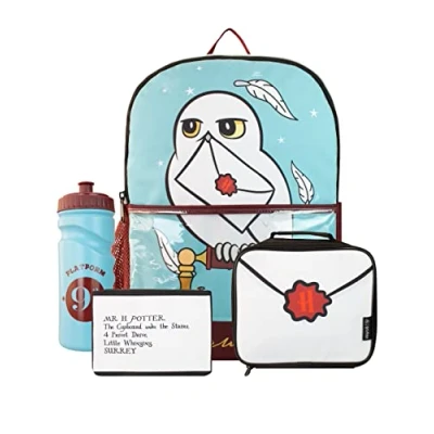 Image de Harry Potter Enfants Ensemble Sac à Dos et Lunch Bleu Hogwarts Taille Unique