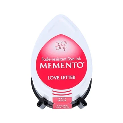 Image de Tsukineko Memento Dew Drop encrée Tampon, Gouttes de rosée Bahama Bleu