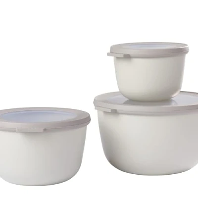 Image de Mepal Bowls Set Nordic White of 3 (500, 1000, 2000 ml)