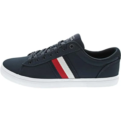 Image de Tommy Hilfiger Essential Iconic Signature TAPE Baskets basses, Homme, Taille: 40, Desert sky Polyester