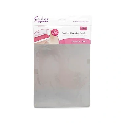 Image de Crafter&#039;s Companion Gemini II Replacement Accessories 9&quot; x 12.5&quot; Fabric Cutting Plates Pack of 2, Silver, 12&quot;