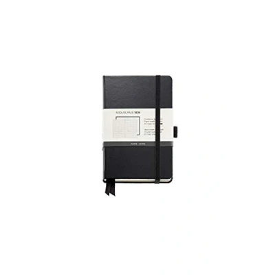 Image de Miquelrius Carnet de notes avec couverture rigide et fermeture en caoutchouc Noir 140 x 90 mm 192 pages 80 g/m²