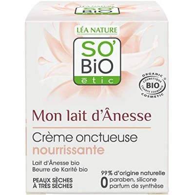 Image de So&#039;Bio Étic Mon Lait D&#039;Ânesse Crème Onctueuse Nourrissante, 50ml