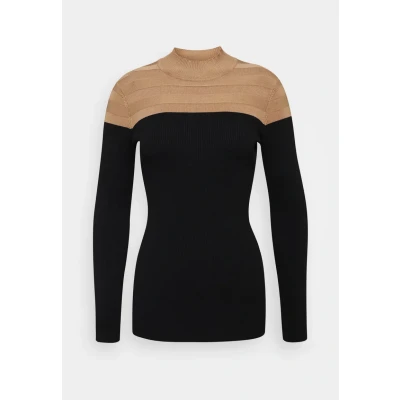 Image de Morgan MICO Pullover, Femme, Taille: Small, Camel/noir