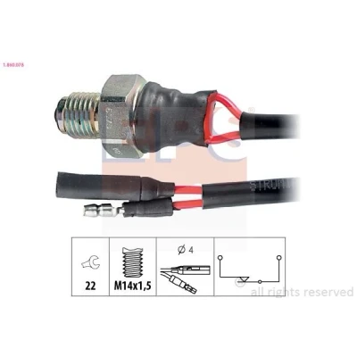 Image de EPS 1.860.078 Interrupteur, feu marche arrière Made in Italy OE Equivalent ISUZU: D Max 1 Pickup, OPEL: Frontera B SUV, A SUV