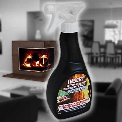 Image de STONE GUARD Nettoyant surpuissant INSERT&#039;NET 500 ML pour cheminée, Barbecue et Surfaces Difficiles Nettoie, dégraisse, ne coule Pas