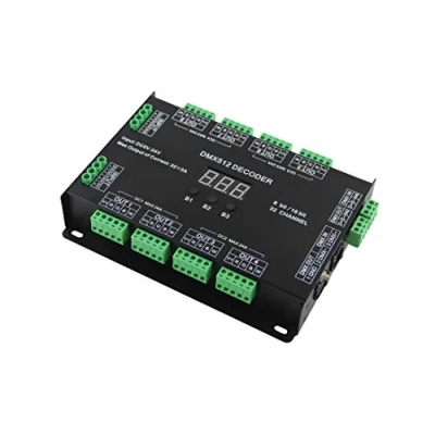 Image de 32 Channel 96A RGBW DMX 512 LED Decoder Controller Dimmer DC5 24V RGB light 8 Bit/16 Bit