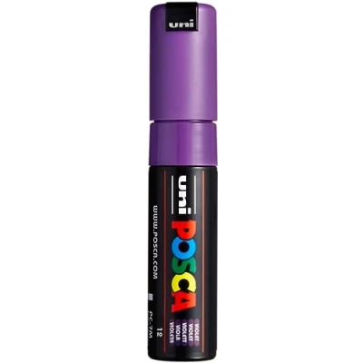 Image de Uni Ball Posca 181334 Marqueur Pointe Large Conique PC 7M, 4,5 5,5 mm, Violet