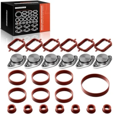 Image de Frankberg Kit Joint de Collecteur d&#039;Admission 6 x 32 mm Compatible avec Série 3 E46 330 1999 2005 5 E39 525 530 1998 2003 X3 E83 3.0L 2004 2011 Remplace# 11612245439