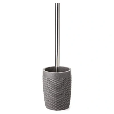 Image de TATAY Nest Brosse WC, Poly résine, Gris Anthracite, 10 x 36 CM
