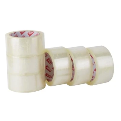 Image de APLI 19905 Lot de 6 rouleaux ruban adhésif transparent 48 mm x 66 m, 25 µm, polypropylène acrylique, d&#039;emballage recommandé pour tout type d&#039;utilisation