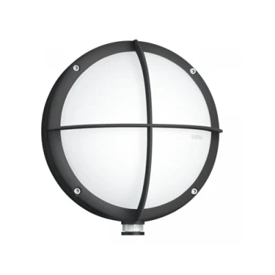 Image de Steinel L331 S Applique murale d&#039;extérieur avec détecteur de mouvement à 360, portée 7 m, résistante aux chocs, incassable, anthracite 8,4 W