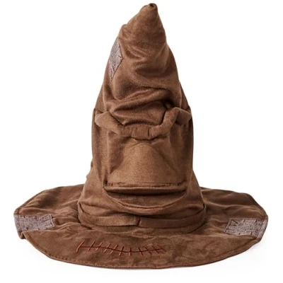 Image de Spin Master Wizarding World Harry Potter Chapeau parlant interactif avec son jouet pour enfants à partir de 5 ans et plus, sous licence officielle, Version Italienne