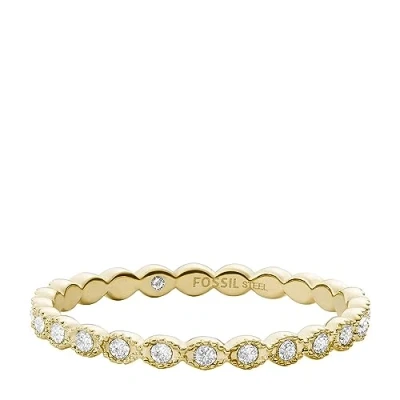 Image de Fossil Bague goldcoloured, Femme, Taille: 49, Gold coloured
