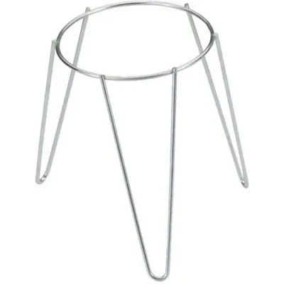 Image de Sauvic 03070 Support pour Pot de Fleurs avec Pieds Zingué Acier 20 cm Argent